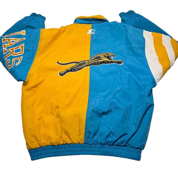 STARTER Other - Vintage Jacksonville Jaguars Starter Puffer Jacket Original Logo Men's Large 90s